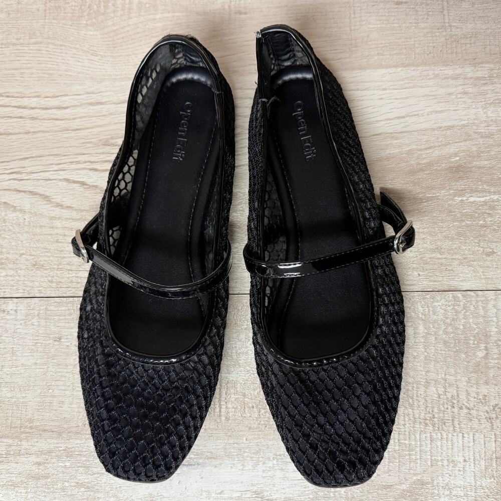 Open Edit Desi Mary Jane Mesh Women's Flats – Size 7.5 - Picture 9 of 10